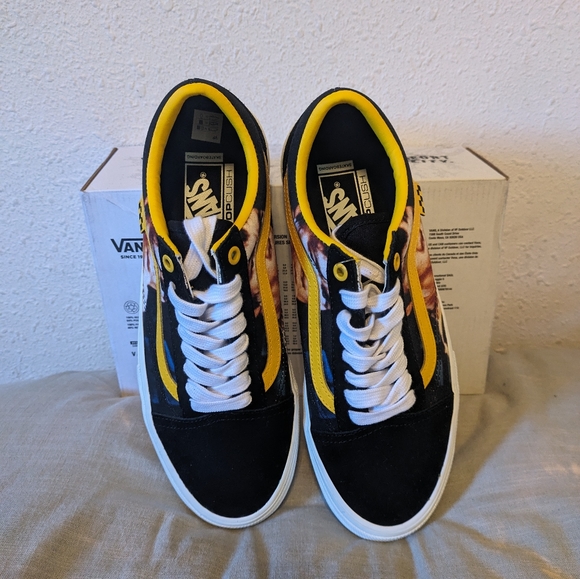 Vans Old Skool Bruce Lee Men Yellow and Black VNOA5FCBY23 ( 0124 ) 082024 - Picture 8 of 11